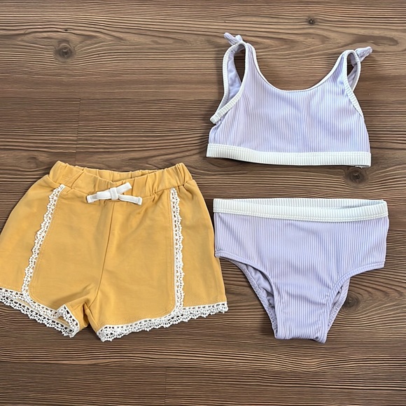 Little Co. Other - Bathing Suit and Shorts Bundle Size 24m